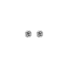 Silver Knot Stud Earrings