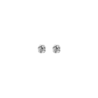 Silver Knot Stud Earrings