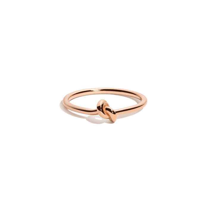 Gold Knot Ring Vermeil 14k 18k Rose Gold