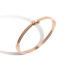 Gold Knot Hinged Bracelet