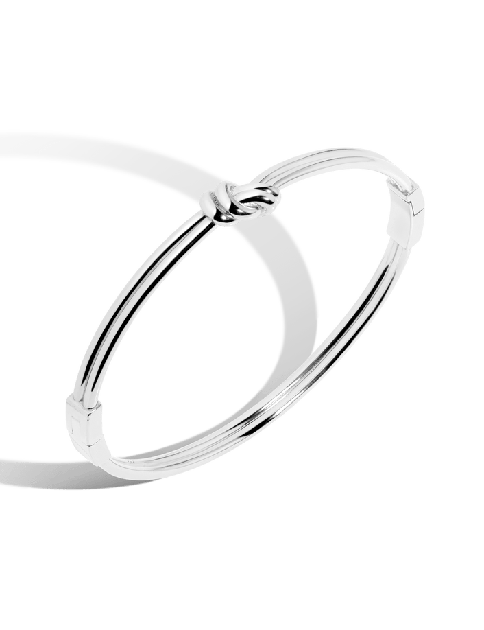 Gold Knot Hinged Bracelet Vermeil 14k 18k White Gold S/M M/L First