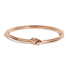Gold Knot Hinged Bracelet