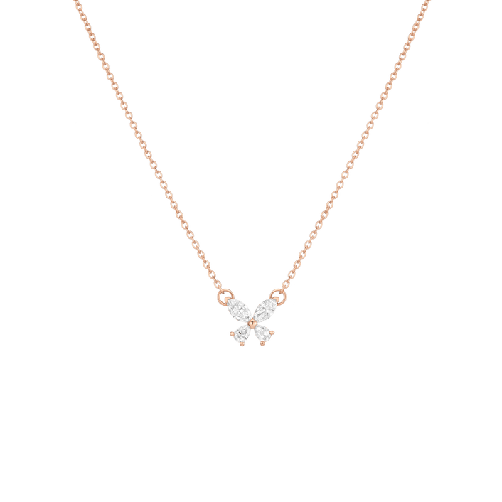 Lab Grown Diamond Butterfly Necklace