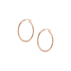 2mm Gold Hoop Earrings - 30mm