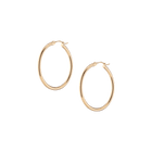 Gold Hoop Earrings - 2mm