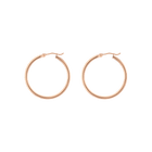 2mm Gold Hoop Earrings - 30mm