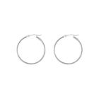 2mm Gold Hoop Earrings - 30mm