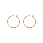Gold Hoop Earrings - 2mm