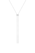 Aurate x Frye: Lab Grown White Sapphire Bolo Necklace