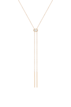 Aurate x Frye: Lab Grown White Sapphire Bolo Necklace