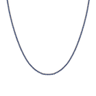 Lab Grown Blue Sapphire Tennis Necklace