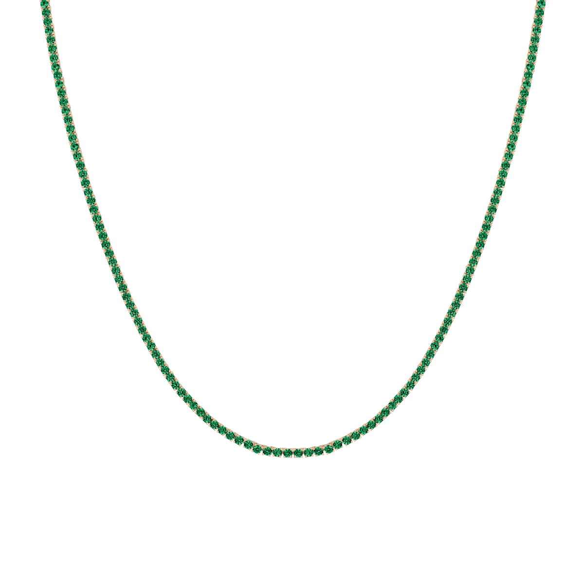 Green Emerald Vermeil Yellow Gold 7ct First