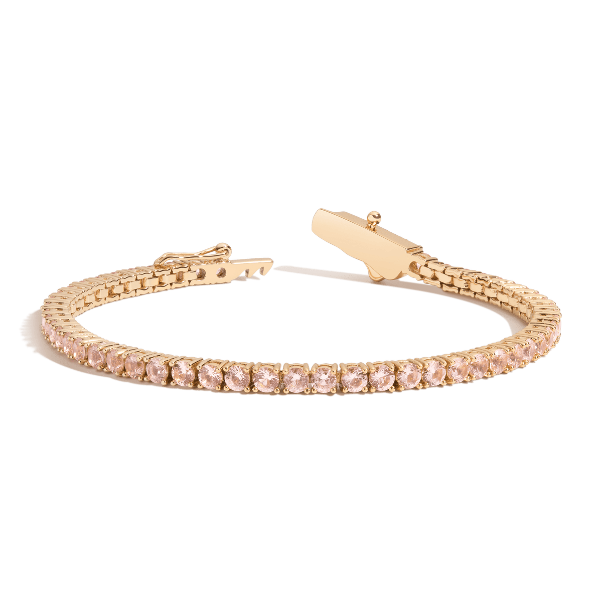 Morganite store tennis bracelet