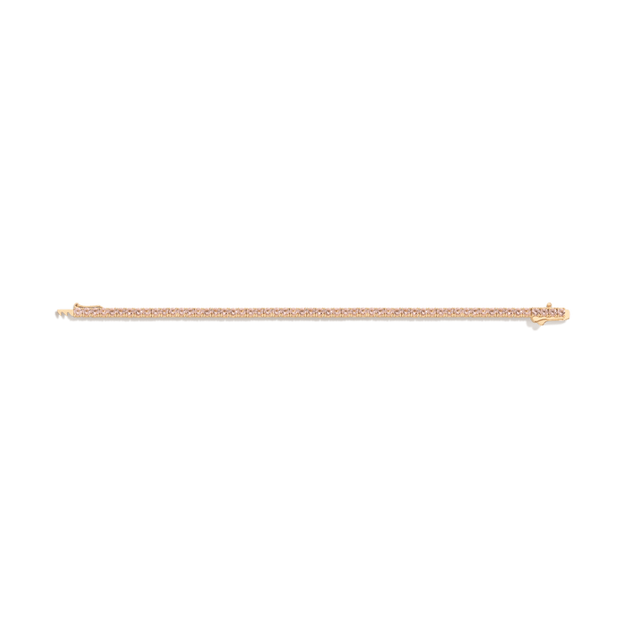 Morganite Tennis Bracelet Vermeil Yellow Gold 6.5in 7in