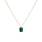 Emerald Gemstone Solitaire Necklace