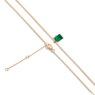 Emerald Gemstone Solitaire Necklace