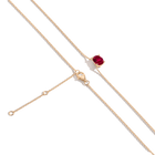 Oval Gemstone Solitaire Necklace