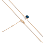 Oval Gemstone Solitaire Necklace