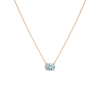 Oval Gemstone Solitaire Necklace