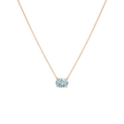 Oval Gemstone Solitaire Necklace