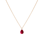 Pear Gemstone Solitaire Necklace