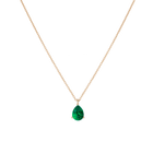 Pear Gemstone Solitaire Necklace