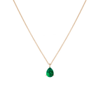 Pear Gemstone Solitaire Necklace