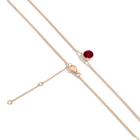 Round Gemstone Solitaire Necklace