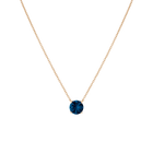 Round Gemstone Solitaire Necklace
