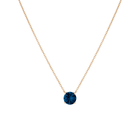 Round Gemstone Solitaire Necklace