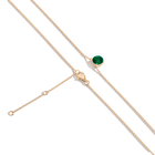 Round Gemstone Solitaire Necklace