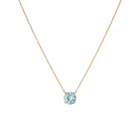 Round Gemstone Solitaire Necklace