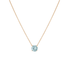 Round Gemstone Solitaire Necklace