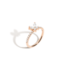 Lab Grown White Sapphire Butterfly Ring