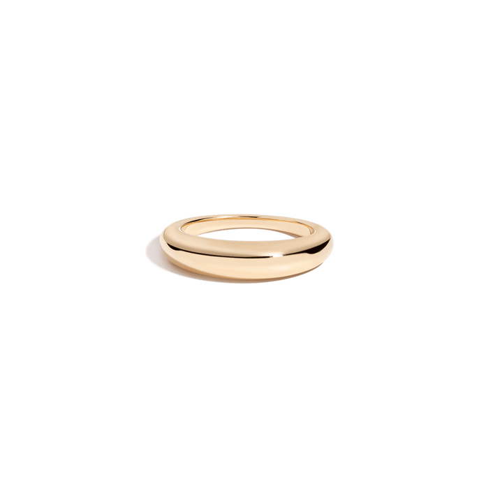 Dome Ring Vermeil 14k 18k Yellow Gold First