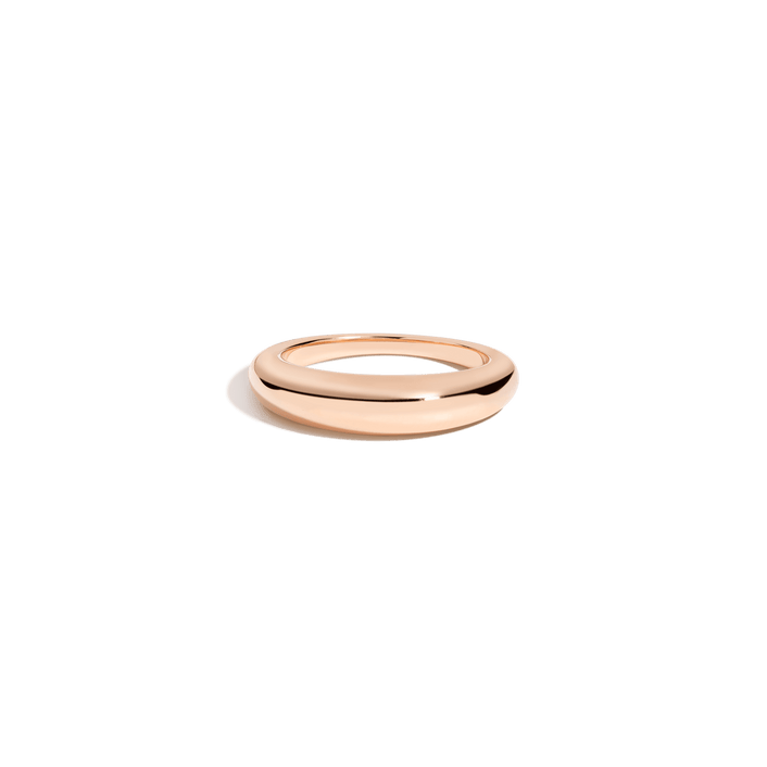 Dome Ring Vermeil 14k 18k Rose Gold First