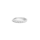 Lab Grown White Sapphire Eternity Ring