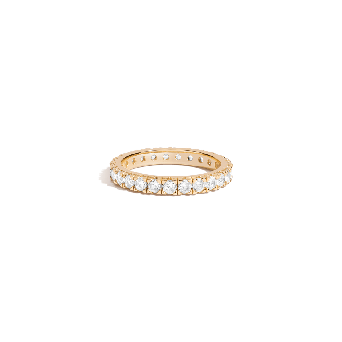 White sapphire band hotsell