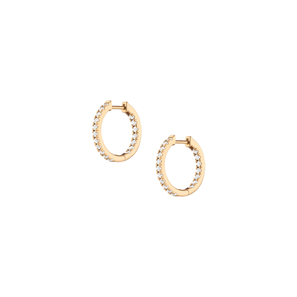 White Sapphire Leaf Hoop deals Earrings