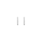 Lab Grown White Sapphire Huggie Earrings