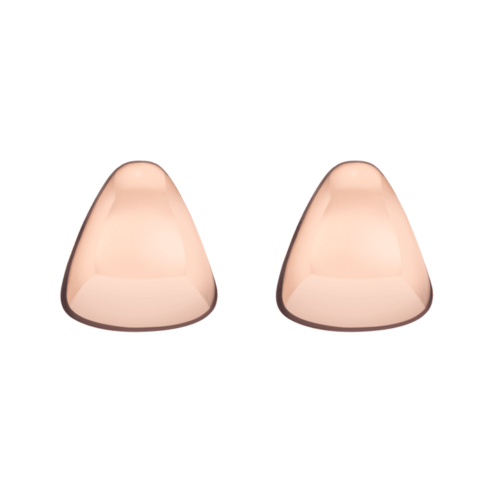 Dome Earrings Vermeil Rose Gold Large