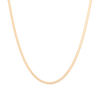 Solid Gold Herringbone Chain Necklace 14k Yellow Gold 3mm First