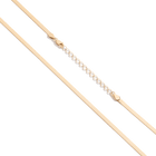Solid Gold Herringbone Chain Necklace
