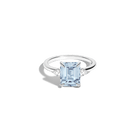 Emerald Gemstone Cocktail Ring - Aquamarine