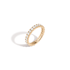 Lab Grown White Sapphire Eternity Ring