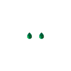 Pear Gemstone Solitaire Stud Earrings