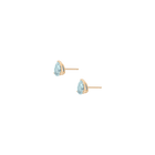 Pear Gemstone Solitaire Stud Earrings