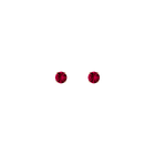 Round Gemstone Solitaire Stud Earrings