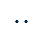 Round Gemstone Solitaire Stud Earrings