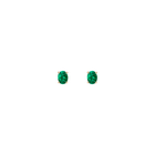Oval Gemstone Solitaire Stud Earrings